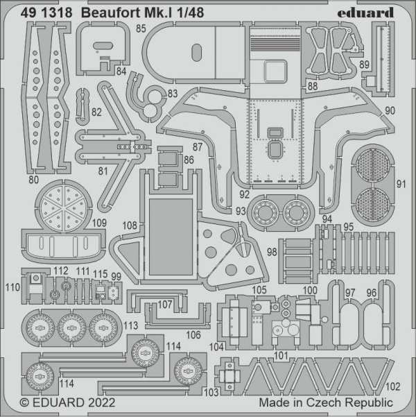Eduard 491318 Beaufort Mk. I ICM 1/48