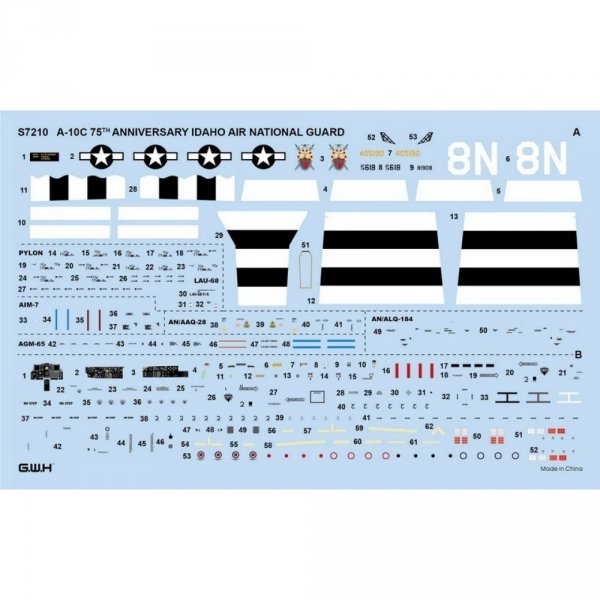 Great Wall Hobby S7210 USAF A-10C 75th Anniversary IDAHO Air National Guard 2021 Limited Edition 1/72