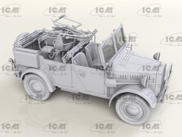 ICM 35584 le.gl.Einheits-Pkw Kfz.4 WWII German Light Anti-Aircraft Vehicle 1/35