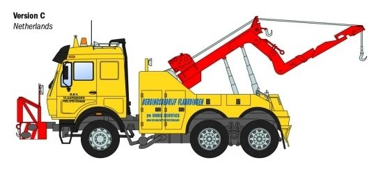 Italeri 93808 Mercedes-Benz Wrecker Truck 1/24