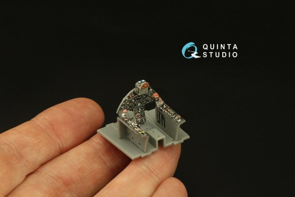 Quinta Studio QD48384 F8F-2 Bearcat 3D-Printed &amp; coloured Interior on decal paper (Hobby Boss) 1/48