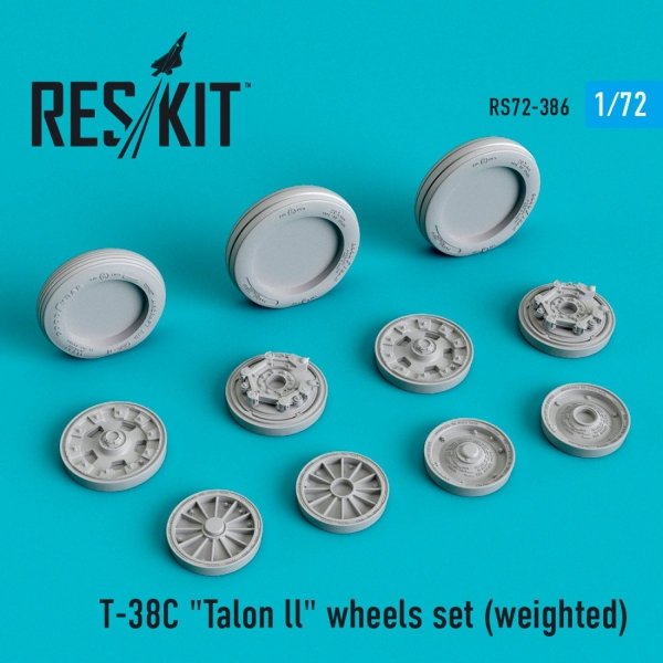 RESKIT RS72-0386 T-38C &quot;TALON LL&quot; WHEELS SET (WEIGHTED) 1/72