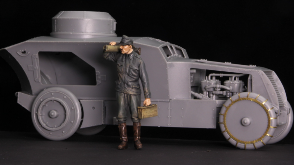 Copper State Models F35-017 Austro-Hungarian Armoured Car Crewman with MG 1/35