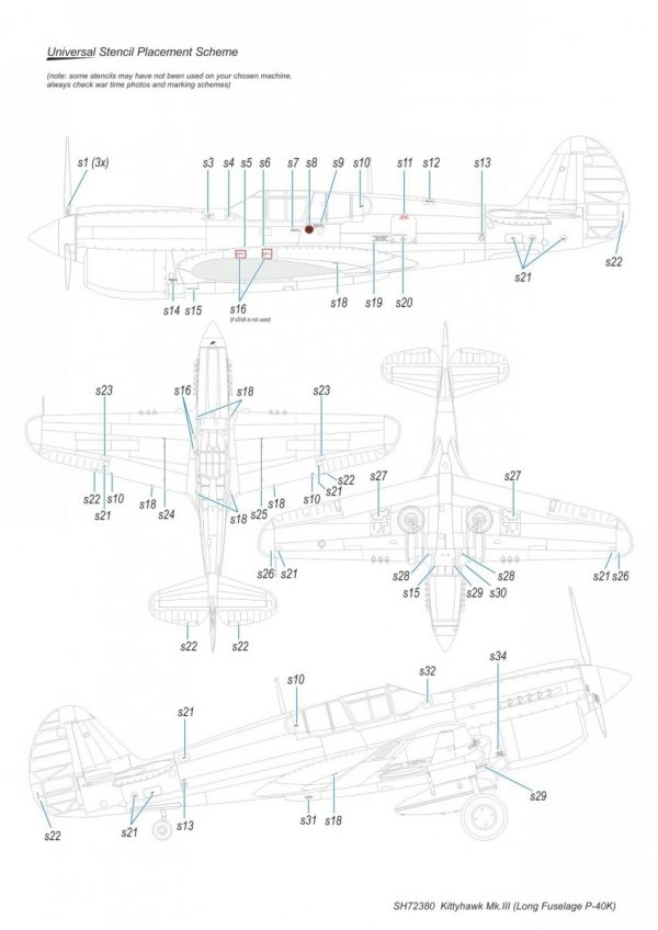 Special Hobby 72380 Kittyhawk Mk. III &quot;P-40 K Long Fuselage&quot; 1/72