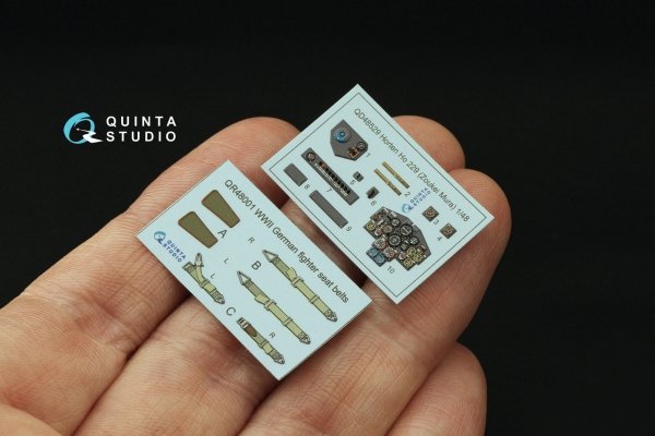 Quinta Studio QD48529 Horten Ho 229 3D-Printed &amp; coloured Interior on decal paper (Zoukei Mura SWS) 1/48