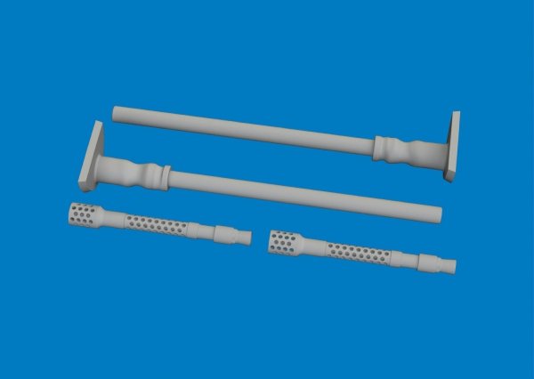 Eduard 624010 Messerschmitt Bf-109 G-5 / G-6 - Gun Barrels (3D-Printed / for Airfix Kits) 1/24