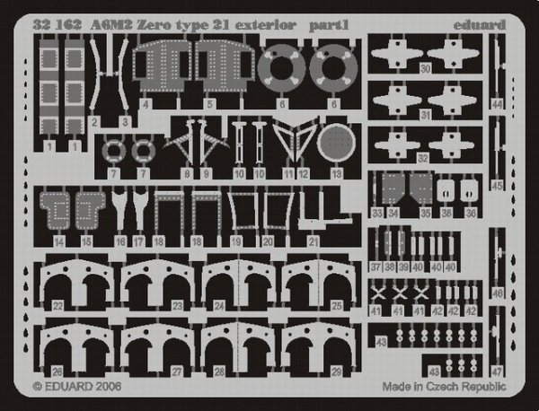 Eduard 32162 A6M2 Zero type 21 exterior 1/32 Tamiya