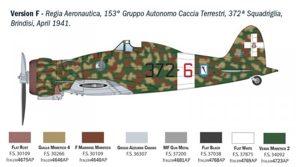 Italeri 2516 Macchi MC.200 Saetta 1/32