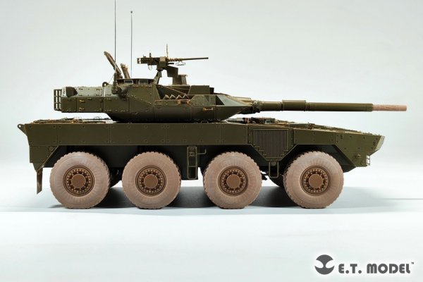 E.T. Model P35-129 JGSDF TYPE 16 Maneuver Combat Vehicle Sagged wheels and Muzzle Brake For TAMIYA Kit 1/35