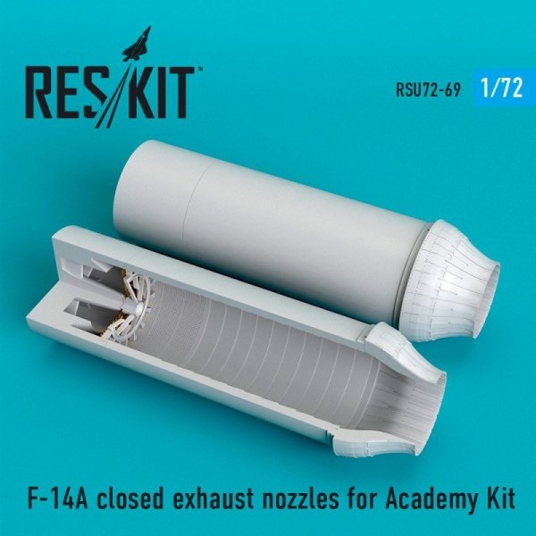 RESKIT RSU72-0069 F-14A Tomcat closed exhaust nozzles for Academy 1/72