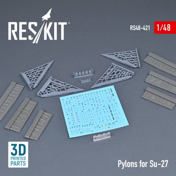 RESKIT RS48-0421 PYLONS FOR SU-27 1/48