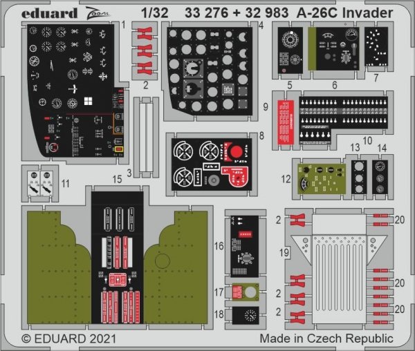 Eduard 33276 A-26C Invader HOBBY BOSS 1/32