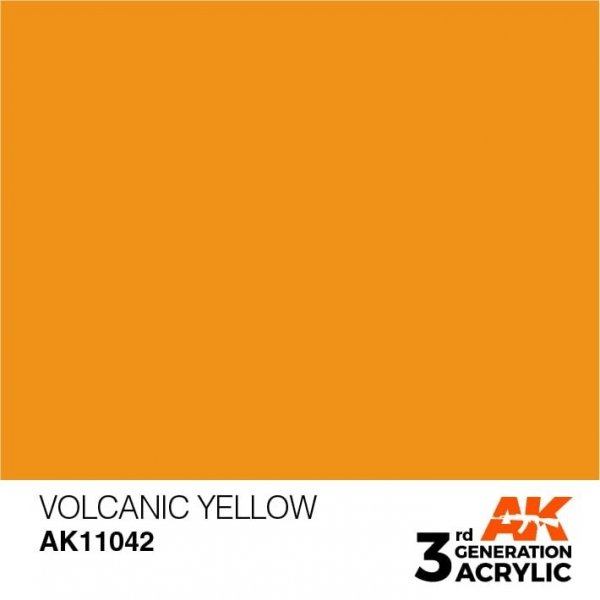 AK Interactive AK11042 Volanic Yellow 17ml