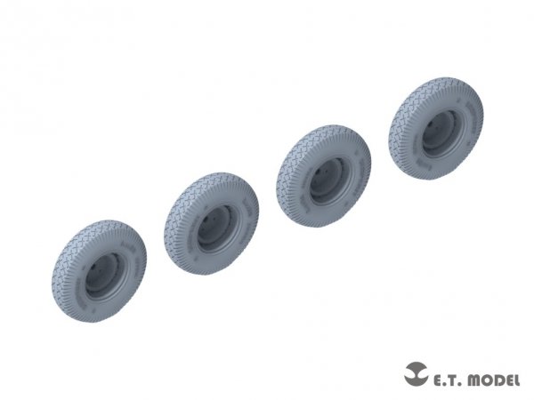 E.T. Model P35-107 WWII German Sd.Kfz.234 Large Diameter Weighted Wheels Type.7 1/35