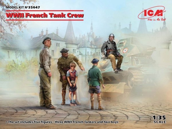 ICM 35647 WWII French Tank Crew (5 figures) 1/35