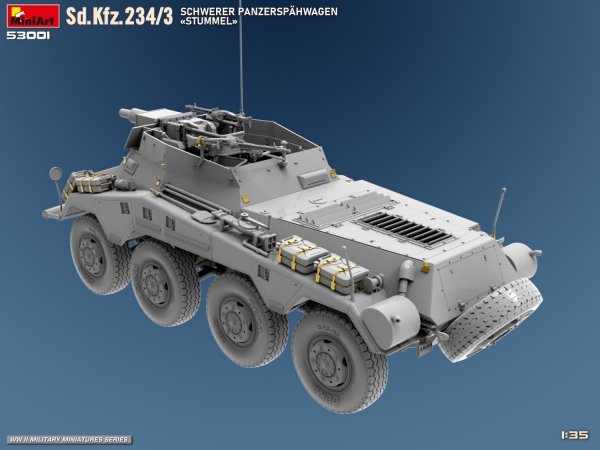 MiniArt 53001 Sd.Kfz.234/3 SCHWERER PANZERSPAHWAGEN STUMMEL 1/35