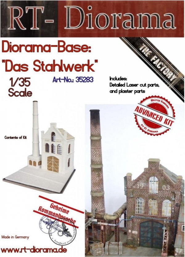 RT-Diorama 35283 Diorama-Base: &quot;Das Stahlwerk&quot; 1/35