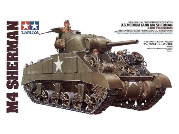 Tamiya 35190 U.S. Medium Tank M4 Sherman (Early Production) (1:35)