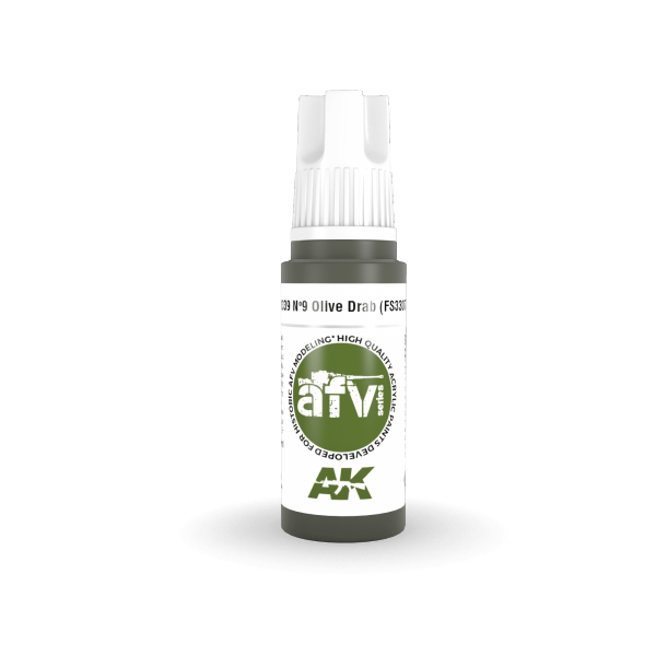 AK Interactive AK11339 Nº9 Olive Drab (FS33070) 17ml