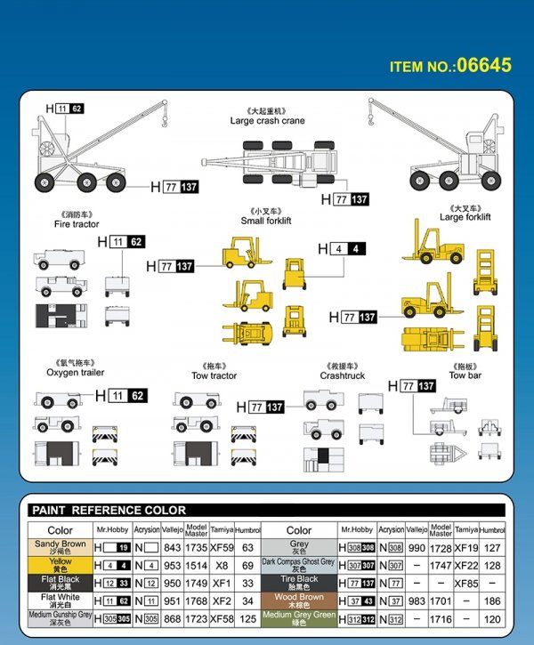 Trumpeter 06645 USN Carrier Deck Equipment 1/350