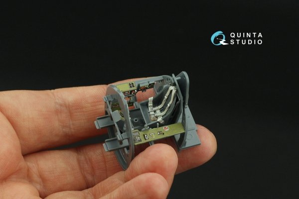 Quinta Studio QD48421 FM-2 Wildcat 3D-Printed &amp; coloured Interior on decal paper (Eduard) 1/48