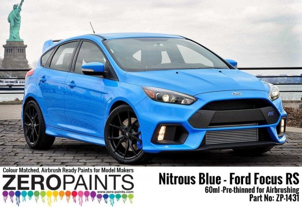 Zero Paints ZP-1431 Nitrous Blue - Ford Focus RS Paint 60ml