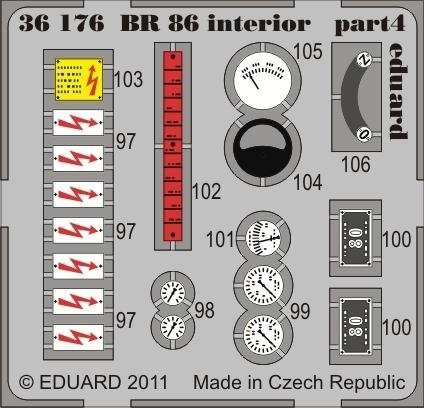 Eduard 36176 BR 86 interior 1/35 Trumpeter