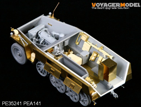 Voyager Model PEA141 WWII German Sd.Kfz.250 NEU Stowage Bins &amp; Fenders (For DRAGON Kit) 1/35