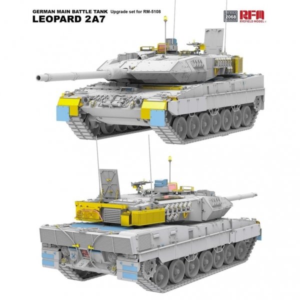 Rye Field Model 2068 Upgrade set German Main Battle Tank Leopard 2 A7 for RFM 5108 1/35