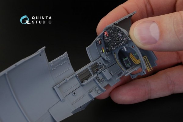 Quinta Studio QD32018 Spitfire Mk.IX 3D-Printed &amp; coloured Interior on decal paper (for Tamiya kit) 1/32