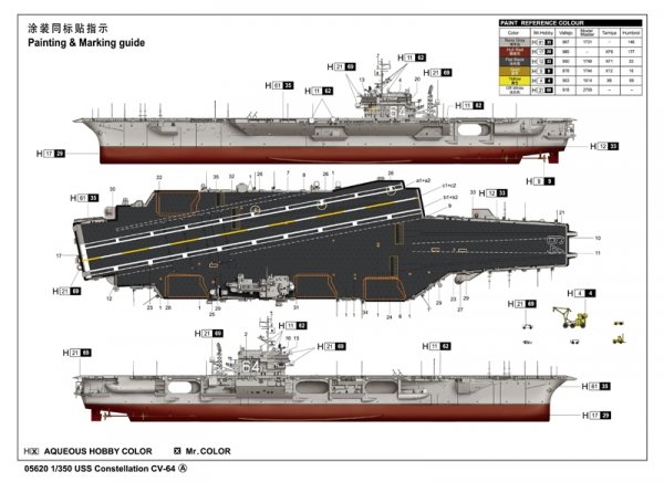 Trumpeter 05620 USS Constellation CV-64 1/350