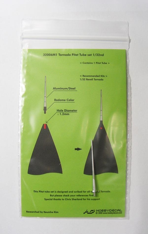 HobbyDecal MT32006V1 Tornado Pitot tube set 1/32