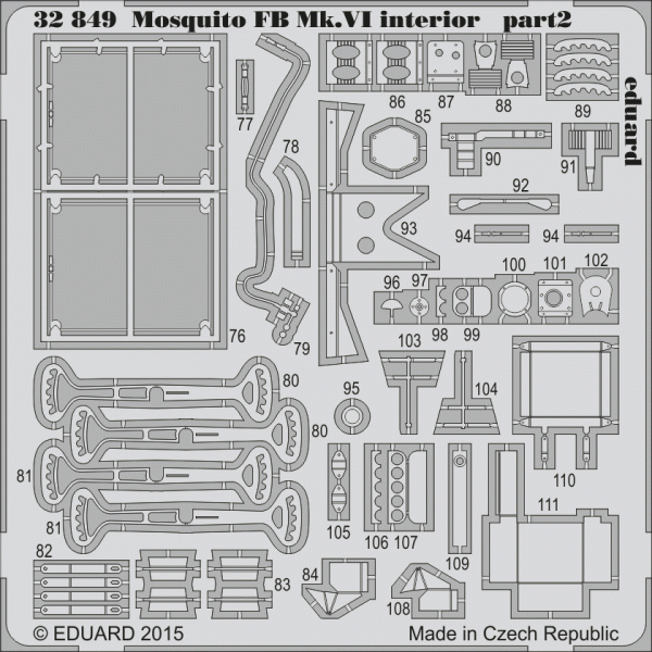 Eduard 32849 Mosquito FB Mk. VI interior