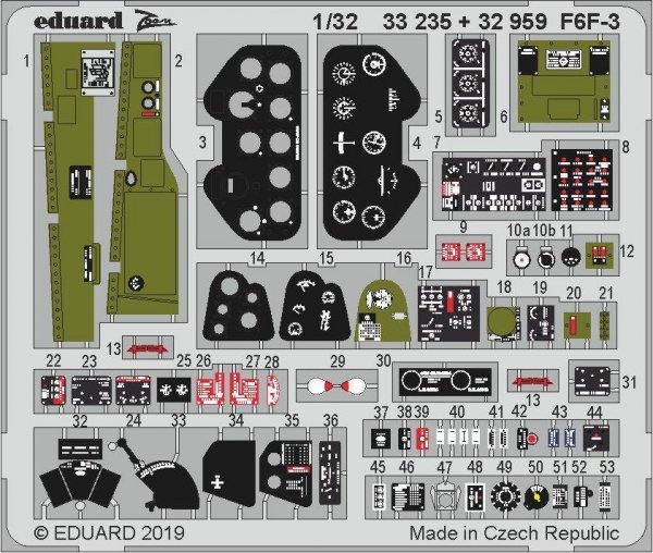 Eduard 33235 F6F-3 1/32 TRUMPETER