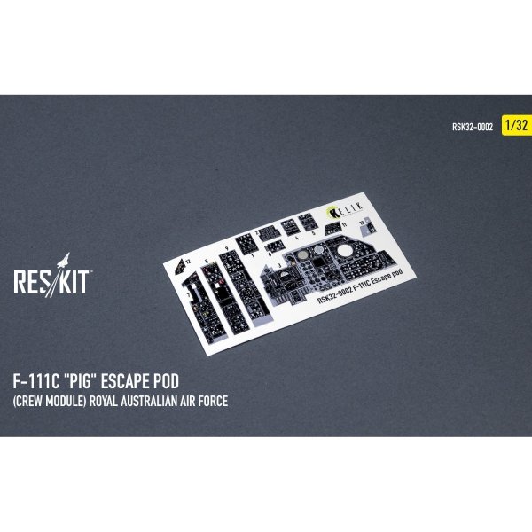 RESKIT RSK32-0002 F-111С "Pig" Escape Pod (Crew Module) Royal Australian Air Force - resin model kit (1/32)