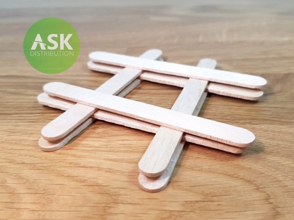 ASK T0071 Wooden Stick 114 x 10 mm (8 pcs)