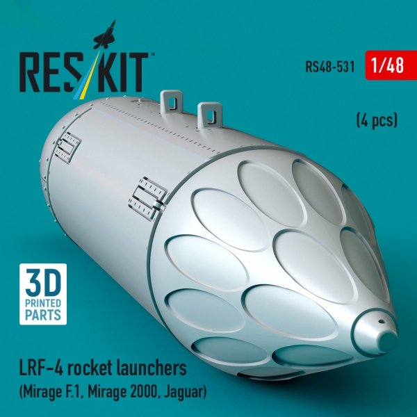 RESKIT RS48-0531 LRF-4 rocket launchers (4 pcs) (3D Printed) 1/48