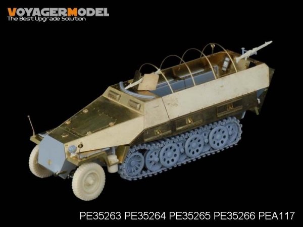 Voyager Model PE35263 WWII German Sd.Kfz.251/1 Ausf.D Armoured Personnel Carrier Back seats &amp; boxes (For DRAGON Kit) 1/35