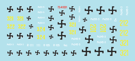 Star Decals 72-A1031 Finnish Tanks in WW2 # 3. T-34 m/1941, T-34 m/1943 and T34/85 1/72