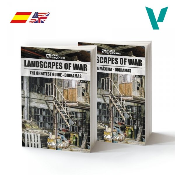 Vallejo 75073 Landscapes of War Vol. 5 - most advanced and effective techniques for designing, building, and painting (English)