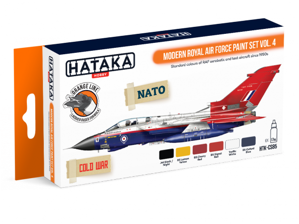 Hataka HTK-CS85 Modern Royal Air Force paint set vol. 4 (6x17ml)