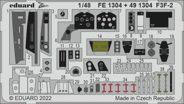 Eduard FE1304 F3F-2 ACADEMY 1/48