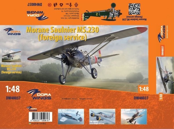Dora Wings 48037 Morane-Saulnier 230 (Foreign Service) 1/48
