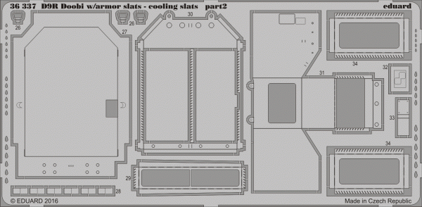 Eduard 36337 D9R Doobi w/ armor slats - cooling slats 1/35 Meng