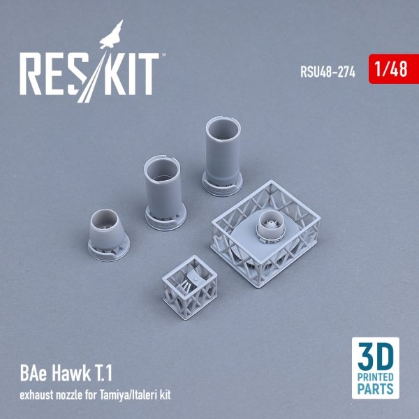 RESKIT RSU48-0274 BAE HAWK T.1 EXHAUST NOZZLE FOR TAMIYA/ITALERI KIT (3D PRINTED) 1/48