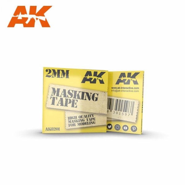AK Interactive AK8201 MASKING TAPE: 2mm