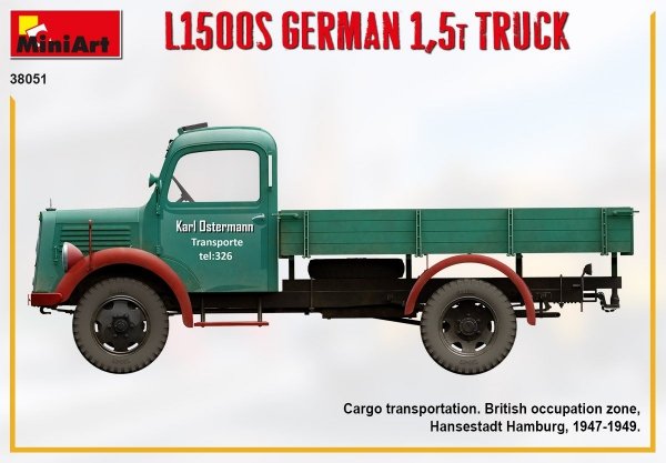 MiniArt 38051 L1500S GERMAN 1,5T TRUCK 1/35