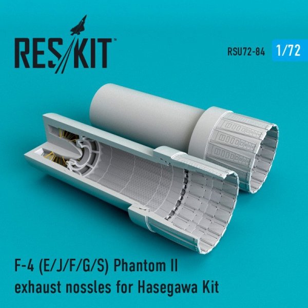 RESKIT RSU72-0084 F-4 E/J/F/G/S Phantom II exhaust nossles for Hasegawa 1/72