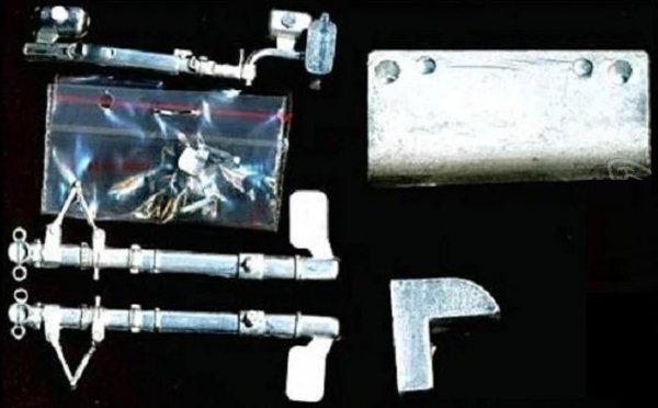 HK Models 01EA01 B-25H/J Mitchell Landing Gear &amp; Weight (for HK Models B-25) 1/32