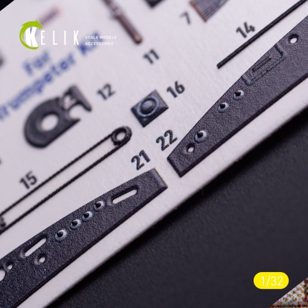 Kelik K32034 BF-109 G-6 - interior 3D decals for Trumpeter kit (1/32)